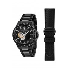 MASERATI Sfida Automatic BoxSet Black Stainless Steel Bracelet R8823140005